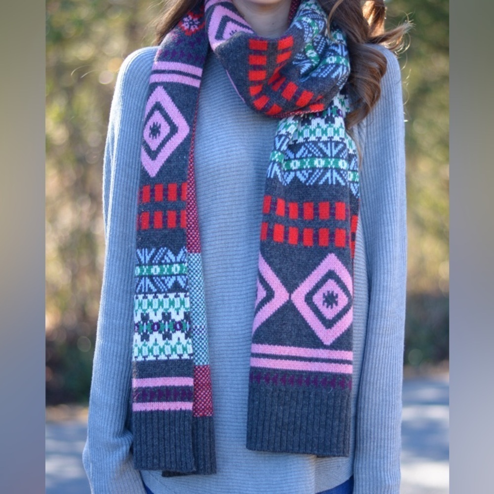J.CREW winter scarf wool and cashmere blend